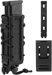 KRYDEX 9mm Pistol Magazine Pouch Polymer Magazine Holder Carrier with MOLLE Clip and Belt Clip - KRYDEX