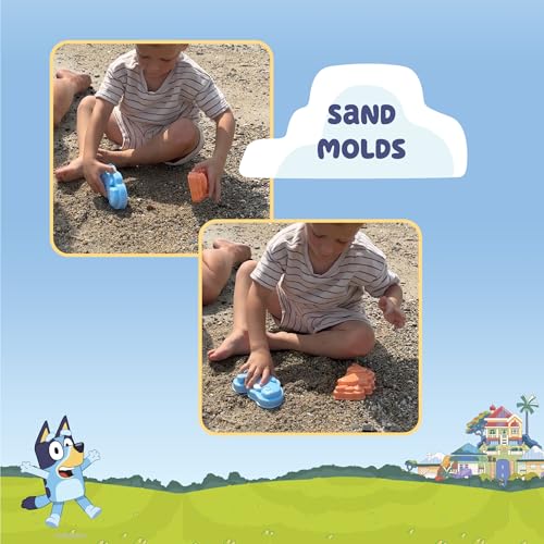 Little Kids Bluey Beach Toys Set | 9pc Sand Toys & Beach Bucket | Ages 3-10 - image 2