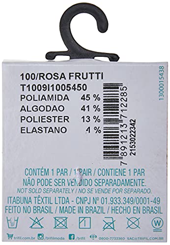 Meia Trifil Sapatilha, recém nascido, Rosa Frutti, 13-15