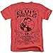 Elvis Presley ’68 Comeback Special Rock ‘n’ Roll Red Heather T Shirt for Men and Women (Large)