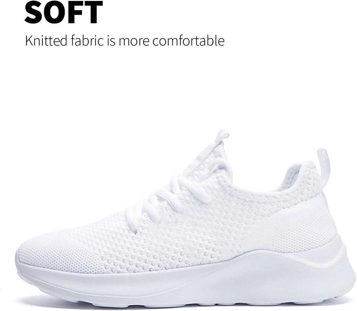Mens Slip On Sport Running Walking Non Slip Lightweight Sneakers Breathable mesh Shoes Knitted Outdoor Working Casual for Men