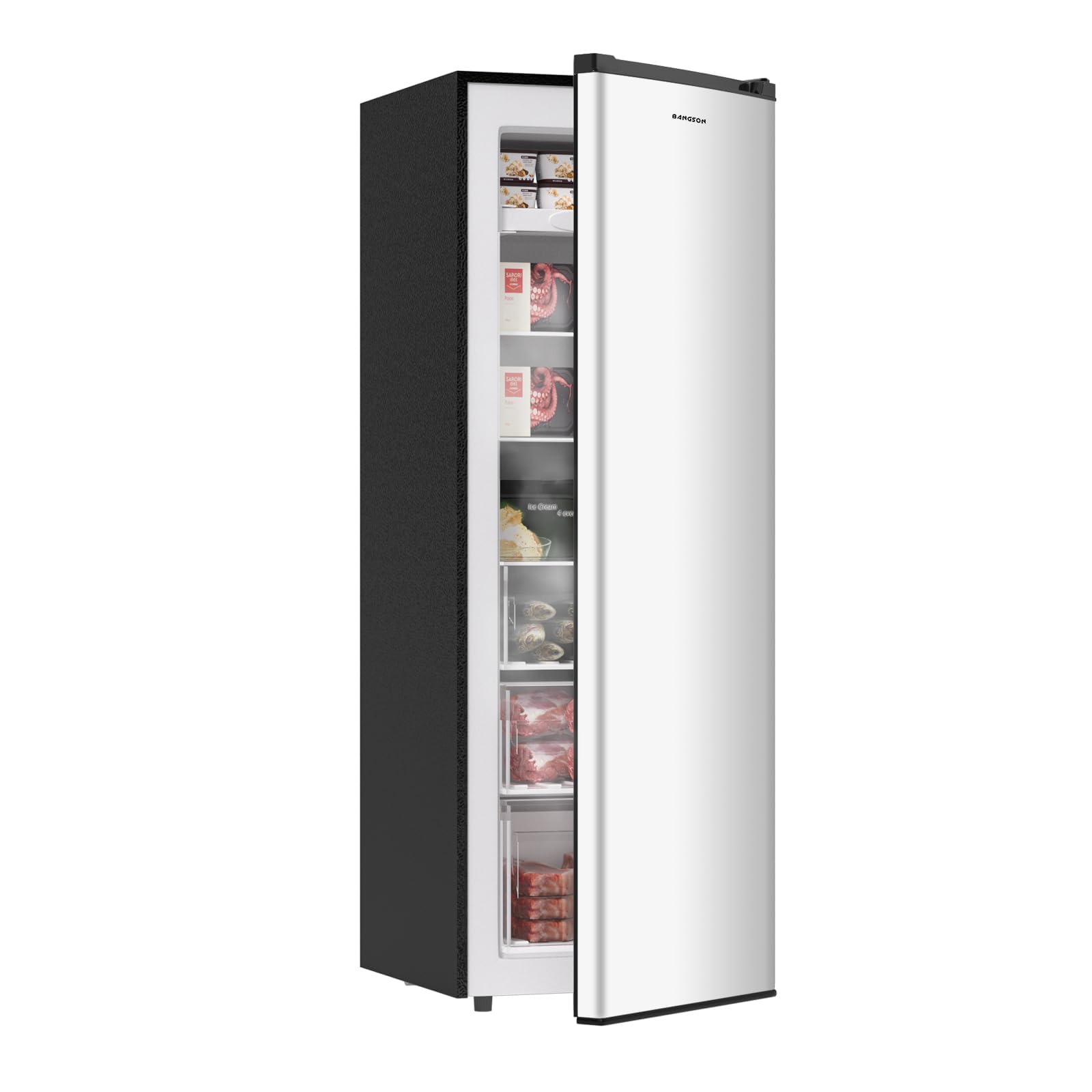ASHDOSSH FRIDGE-7 7 cu ft Convertible Upright Freezer Stainless