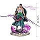 BSNRDX Anime Zoro Figure, 22CM Rorronoa Zorro Anime Figur Model, Anime Figur Anime Figuren PVC Statue Dekoration Sammlerstück Charakter Action Modell für Schreibtische, Autoinnenräume,Anime-Fans