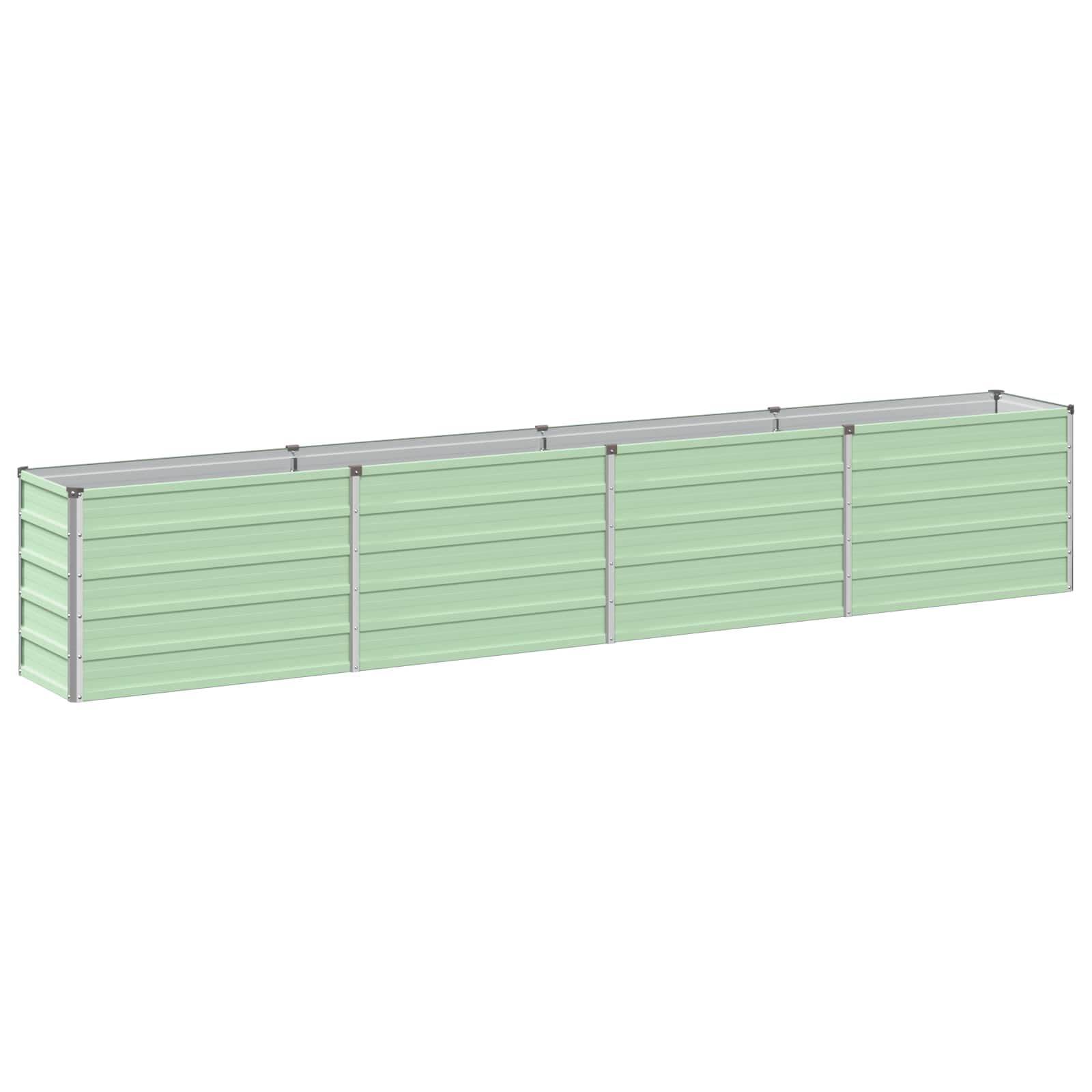 vidaXL Raised Garden Bed Pastel Green 320 x 40 x 55 cm