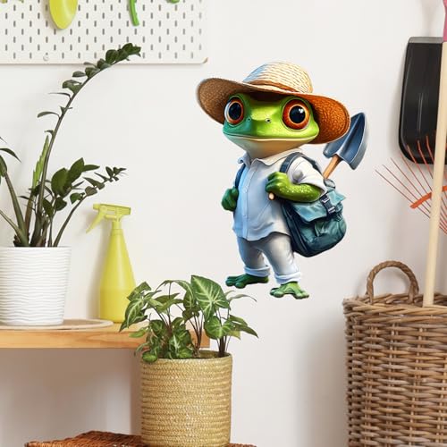 Vinilo Decorativo Infantil Ecoamigable de Rana Jardín miniatura 4