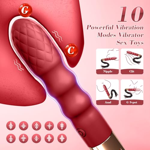 2 in1 Peitschen Set für Sex,mit 10 Vibrationsmodi für Prostata Stimulation G-Punkt Vibration Sexspielzeug,BDSM Peitsche Sex Spielzeug für Paare,Sex Toys für Frauen,SM Flogger,Whip