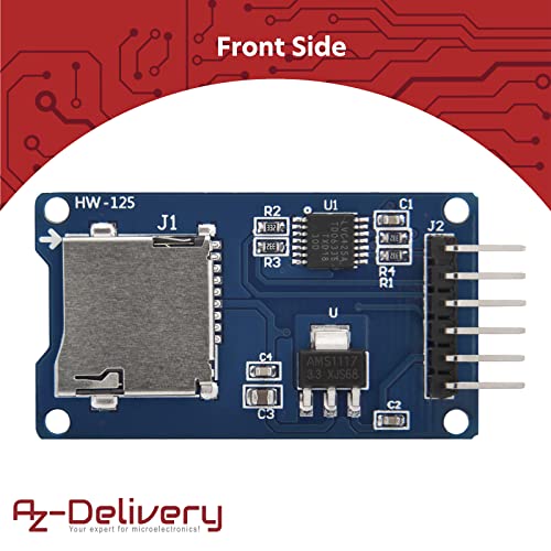 AZDelivery 3 x SPI Reader Micro Memory SD TF Module Card Memory Shield compatibel met Arduino inclusief E-Book! - Afbeelding 3