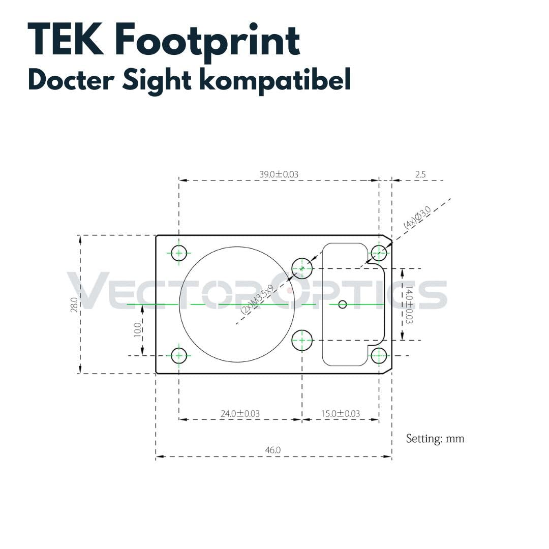 Vector Optics Victoptics V3 1x22 Sphinx Rotpunkt Visière pour sport, airsoft et chasse, fusil à air, visière cible, visière réfléchissante, point rouge