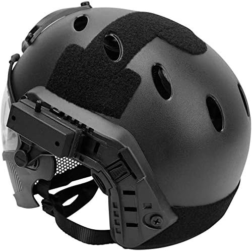 F22 PJ Tactical Fast Helmet, Detachable Mask and Goggles, Cosplay Tactical Riding Airsoft Full Face Protective Helmet