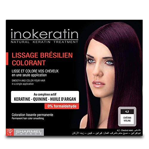 COLORATION DE CHEVEUX - BOOSTER DE LISSAGE - LISSE EXTRÊME - 4,2 châtain violine