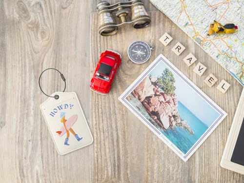 Summer Luggage Tag,Howdy Cowgirl 2 Pack Suitcase Tags for Travel,Preppy Gifts,Trendy 2 Pack Beach Bag Tags for Travel,Teen Girls Gifts Suitcase Tags4