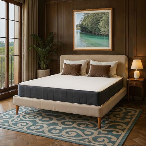 TANHK Materasso Matrimoniale con Molle Insacchettate e Memory Foam 100% Made in Italy | 9 Zone Differenziate | 800 Molle | Altezza Reale 26 cm | Ortopedico, Anallergico (160 x 190)