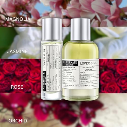 Image of Alternate Scents LOVER GIRL 40ml Long Lasting Perfume For Women |Strong& long Lasting with 30% Oil Concentration|Elegant Floral Perfume for Women| Fragrance From France | Made In India|