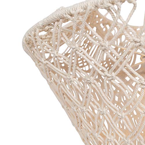 Qazqa Esstisch Landhaus Pendelleuchte, Pendellampe - String Hl - Beige, Rund, 59cm, Ideal als Esszimmerlampe, Flur, Schlafzimmerlampe und Wohnzimmerlampe