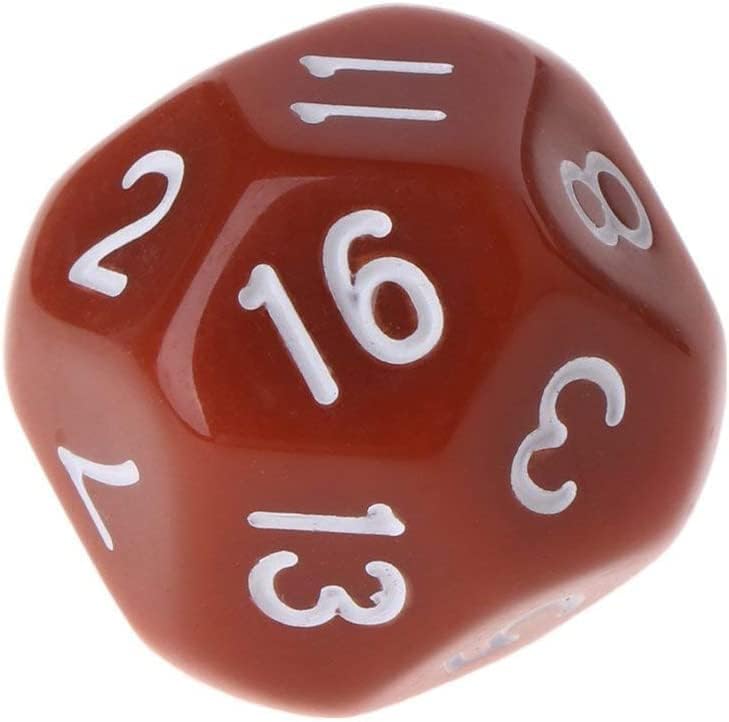 10 Pcs Polyhedral Dice for Dungeons and Dragons 16 Sided Dice Set Polyhedral Dice with Other Table Games with Random Multi Colored Assortment Playing Role Playing Dice - Image 6