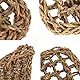Vogel Seegrasmatte,Vogel Hängematte mit Haken Natürliches Seegras-Gewebenetz Reptil Hängematte Netzmatte für Nymphensittich Hamster Meerschweinchen Ratten,52 x 20 cm