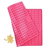 Collory Mini Knochen (2cm) Silikon Backmatte, Backform für mini DIY Hundekekse und Leckerlis, Knochenbackform, Pralinenform, Antihaftend und Lebensmittelecht (BPA-Frei)