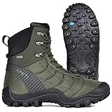 XPETI Men’s Crest Thermo Winter Hiking Boots Lightweight Snow Shoes Insulated Olive Green 9