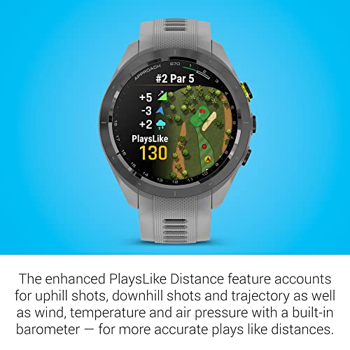 Garmin Approach® S70, Premium GPS Golf Smartwatch, 42mm, Powder Gray - image 5