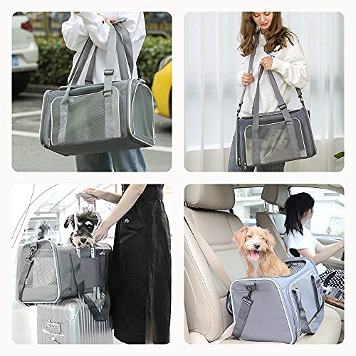 Katzentragetasche mit Schultergurt, EZGETOP Faltbare Hundetragetasche Hundetransportbox hundetransportkäfig, mit Faltbare Hundenapf für Hunden oder Katzen - Image 7