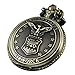 VIGOROSO Vintage Retro Pocket Watch UNITED STATES AIR FORCE Style Bronze Steampunk Chain in Gift Box