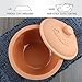 Reston Lloyd Eurita 2 Quart Terracotta Clay Dutch Oven – Natural, Lead‑& Cadmium‑Free, Oven & Microwave Safe, Rustic Slow-Cooker Pot for Sourdough Bread, Roasting & Casseroles, Healthy cooking