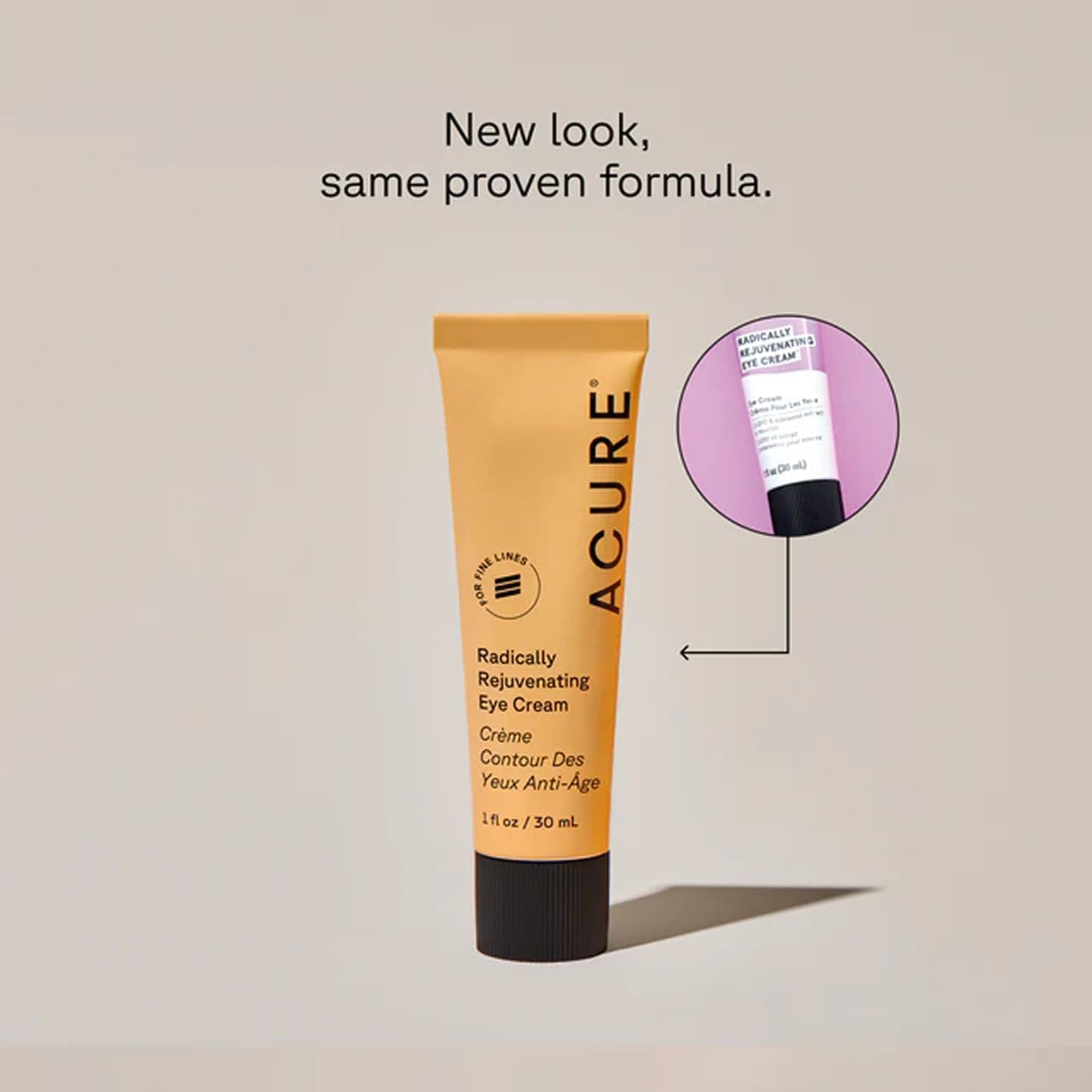 Acure Radically Rejuvenating Eye Cream - Under Eye Cream for Dark Circles & Wrinkles, Firming & Hydrating Treatment to Brighten, Anti Aging Moisturizer for Hydration with CoQ10-1 fl oz