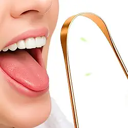 Raspador de Língua Ayurveda em Cobre Puro – Higiene Bucal Natural e Eficiente – Modelo Premium 100% Cobre