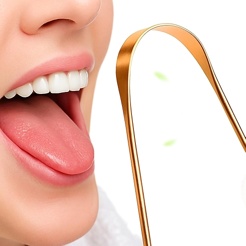 Raspador de Língua Ayurveda em Cobre Puro – Higiene Bucal Natural e Eficiente – Modelo Premium 100% Cobre