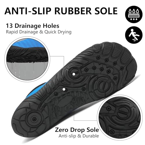 Image of Mishansha Womens Mens Water Swim Shoes Wide Toe Box Barefoot Shoes US Size 5.5-13.5 Women / 3-11.5 Men
