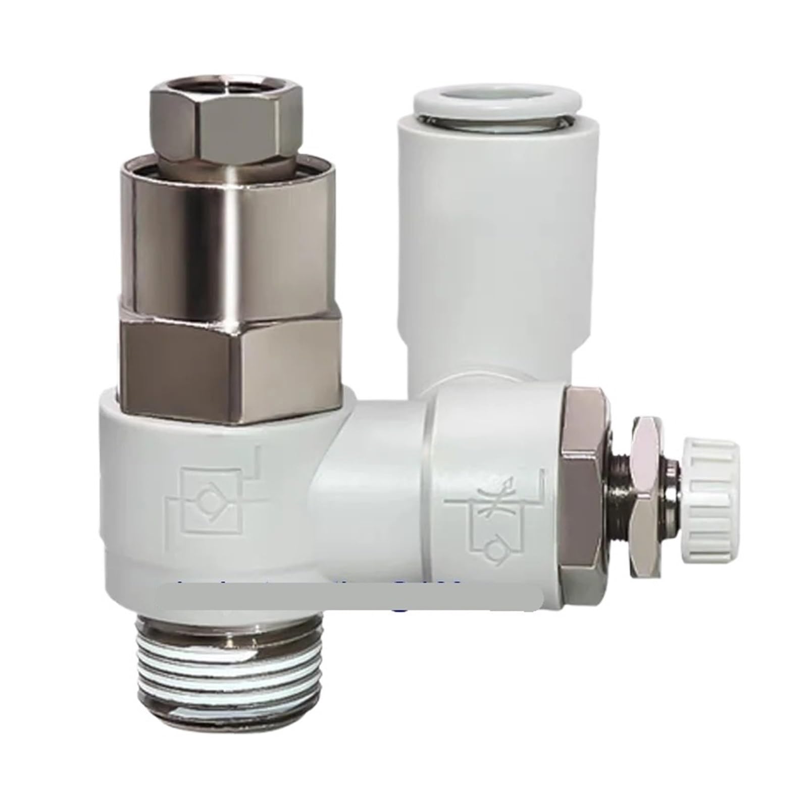 CLEUFWKO 1pcs ASP330F-01-06S ASP330F-01-08S ASP430F-02-06S-08S ASP530F-03-08S-10S ASP630F-04-10S-12S Pilot Speed Control Valve(ASP330F-01-06S)