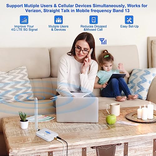 Bosuru At&T Cell Phone Signal Booster At&T Signal Booster T Mobile Signal Booster 5G 4G Lte Band 12/17 Att Cell Signal Booster At&T Cell Booster At&T Cell Phone Booster For Home At&T Cell Phone Extender 5G thumb #2