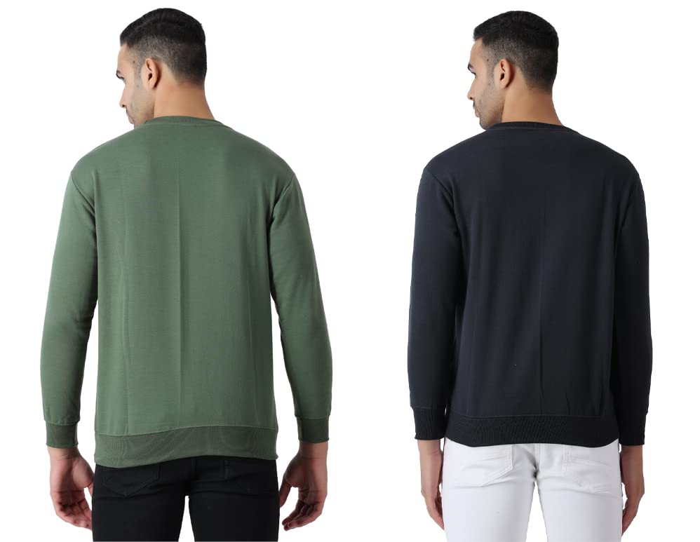 Image of MALENO Men Stylish Full Sleeves Red & Yellow Sweat Shirt