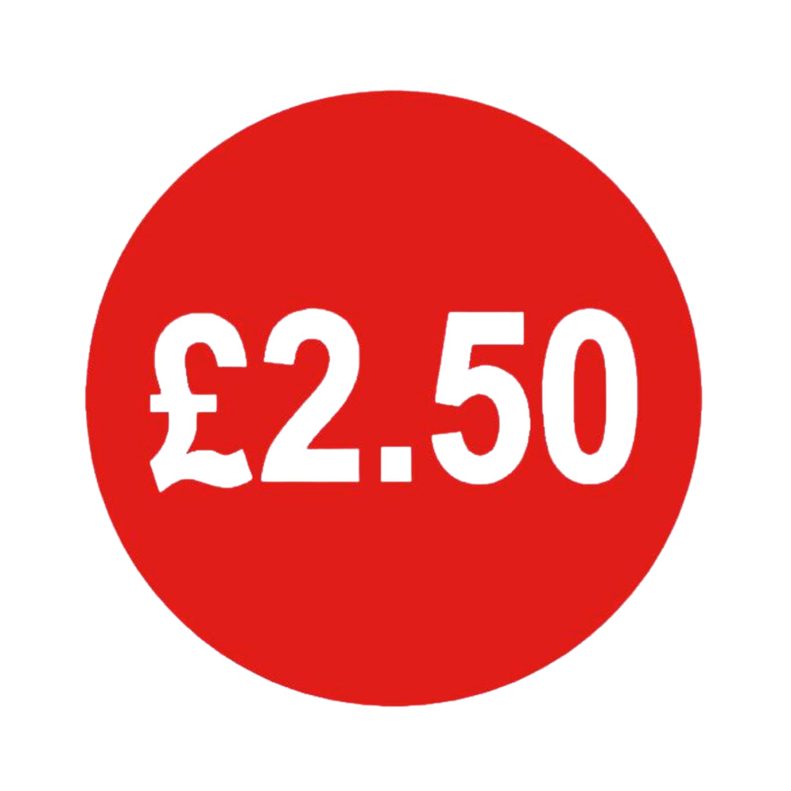 500x Red Price Stickers 45mm £1.50-£10.50 Self Adhesive, Peel Off, No Residue (£2.50)