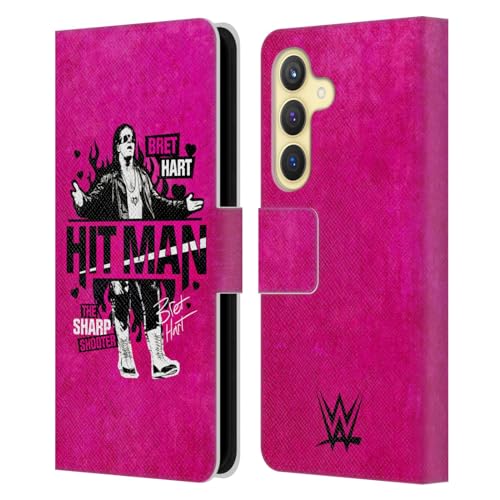 Carcasa de cuero WWE para Samsung S24 5G de diseño tipo libro