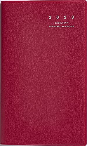 高橋 手帳 2023年 マンスリー リベル インデックス 4 赤 No.304