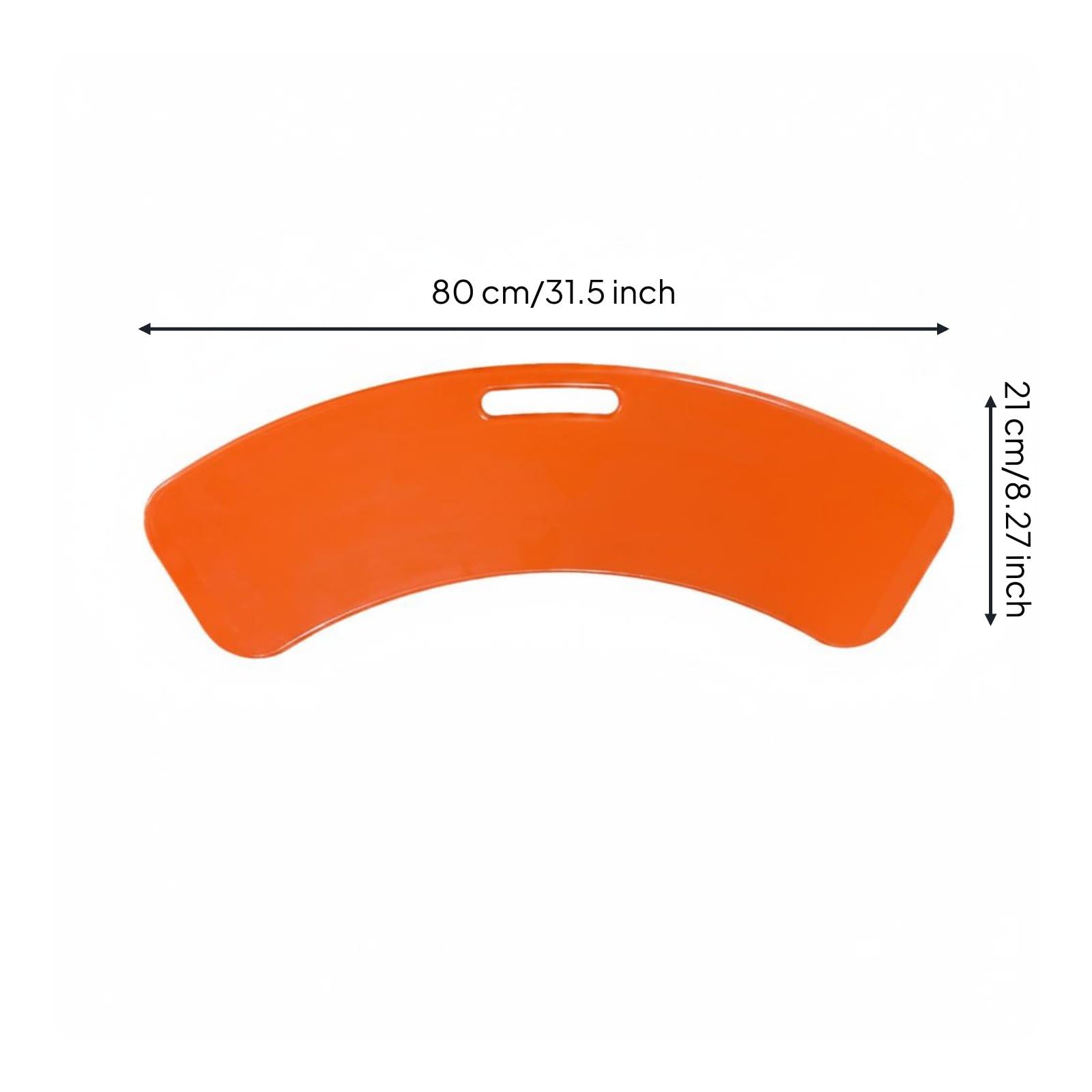 Milageto Tabla de Transferencia para Ancianos Tabla Deslizante Auxiliar de Movilidad Ayuda para Pacientes con Superficie Antideslizante Diseño Estable Material, Naranja