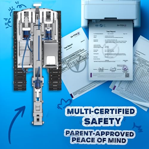Image of Hydraulic Crane Truck STEM Building Toy, 134 Pcs Engineering Kit for Kids | DIY Construction Kit, Hydraulic Robot Arm, No Battery Required, Mechanical Learning, Assembly Toy, STEM Engineering Activity
