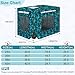 Bienbee Dog Crate Cover, 30 inches Windproof Crate Covers for Dog Cages Breathable Dogs Kennel Covers Double Sided Zipper Cages Cover for Dogs Wire Cage Indoor Outdoor Protection,Green Plants