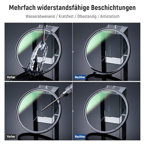 NEEWER 72mm CPL Filter mit Objektivdeckel, mehrfach beständiger, nanobeschichteter Zirkularer Polarisationsfilter mit optischem HD Glas für… – Ansicht 7