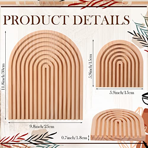 Tablas de cortar de madera decorativas ovaladas 2 piezas miniatura 2
