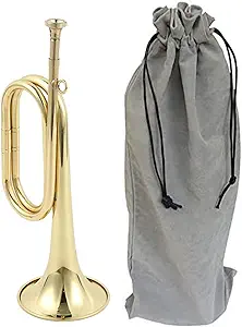 Liyafy Trumpet Brass Cavalry for Professional Cavalry Bugle Military Orchestra Gold