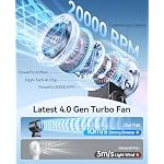 DIGIX Foldable Handheld Fan, 120° Rotation, USB Rechargeable, Turbo Airflow - Image 2
