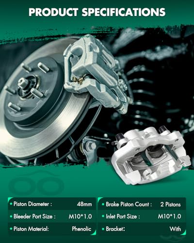 Image of SCITOO 18B5297 18B5296 Front Left & Right Disc Brake Calipers Assembly w /Bracket for Dodge for Durango 2011-2018,for Jeep for Grand Cherokee 2011-2017