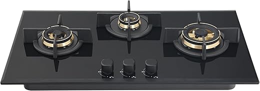 Havells Calore Gas stove |3 Heavy Duty Forged Brass Burner|6 mm Toughened Glass|Premium Valves|Removable Drip Tray|Soft Touch Knobs|5 year Warranty…