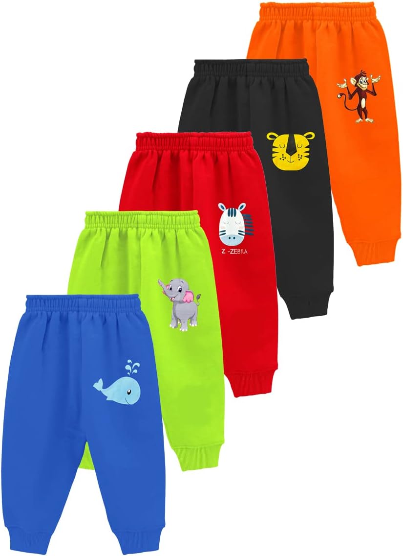 KuchipooRegular Fit Baby Boys and Baby Girls Pyjamas - Pack of 5 (PAJ-132), Multi 1, 4 Years-5 Years