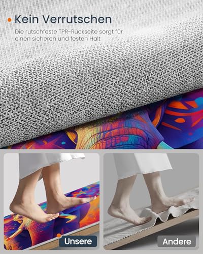 Tapis éléphant d'Afrique antidérapant pour protéger le sol