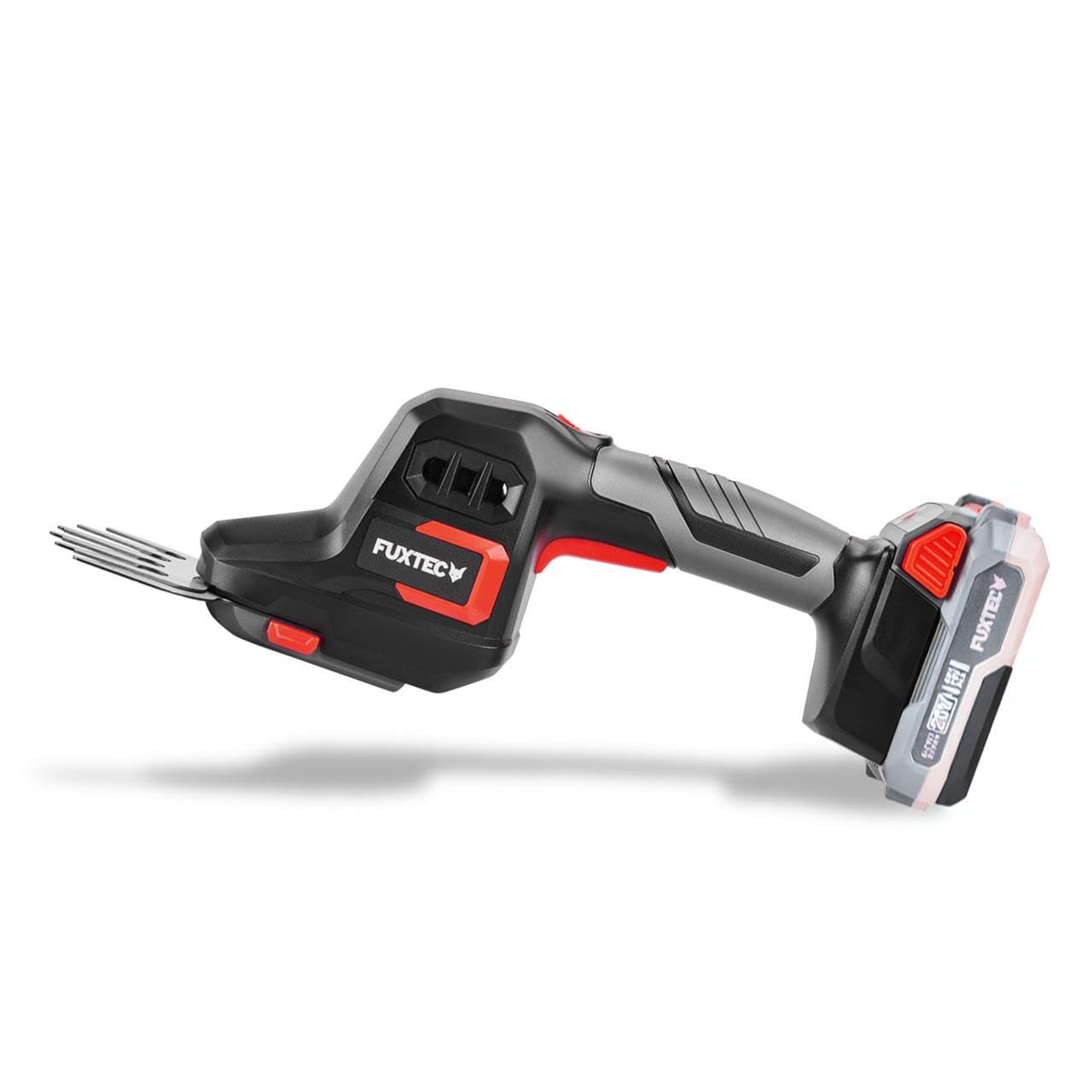 FUXTEC Taille-Haies Manuel sur Batterie 20V FX-E1HHS20-0,67Kg de Poids, Taille de Guide de 20cm, diamètre de 10,5cm, densité Max. de Branches 7,8mm