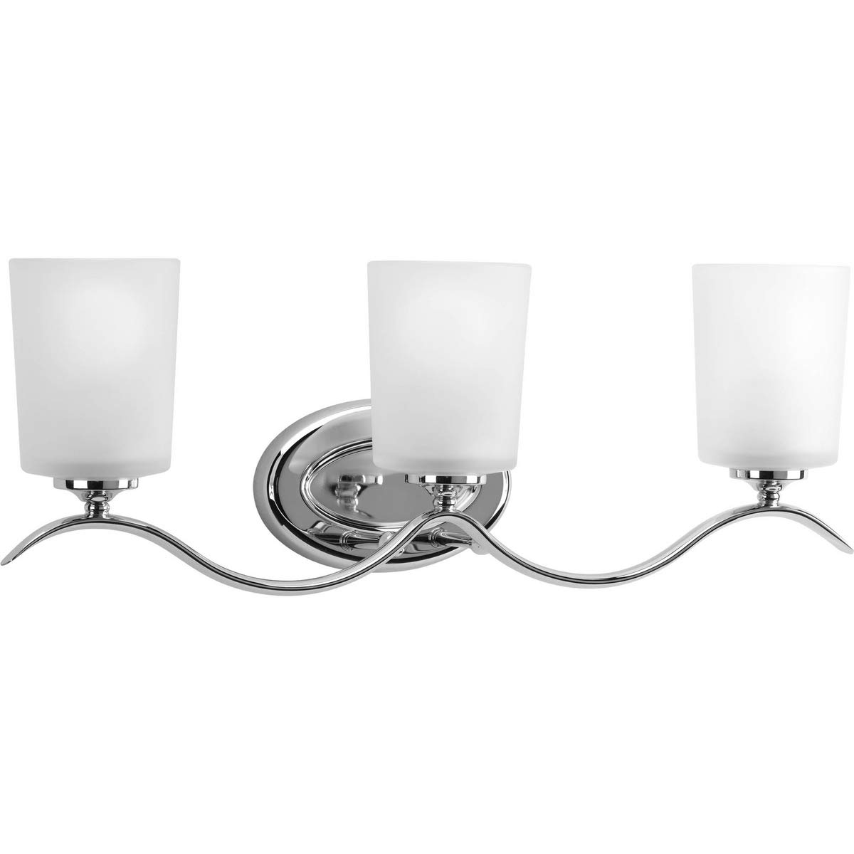 Applique de salle de bain P2020-15 Progress Lighting à 3 lampes de 100W en métal chromé