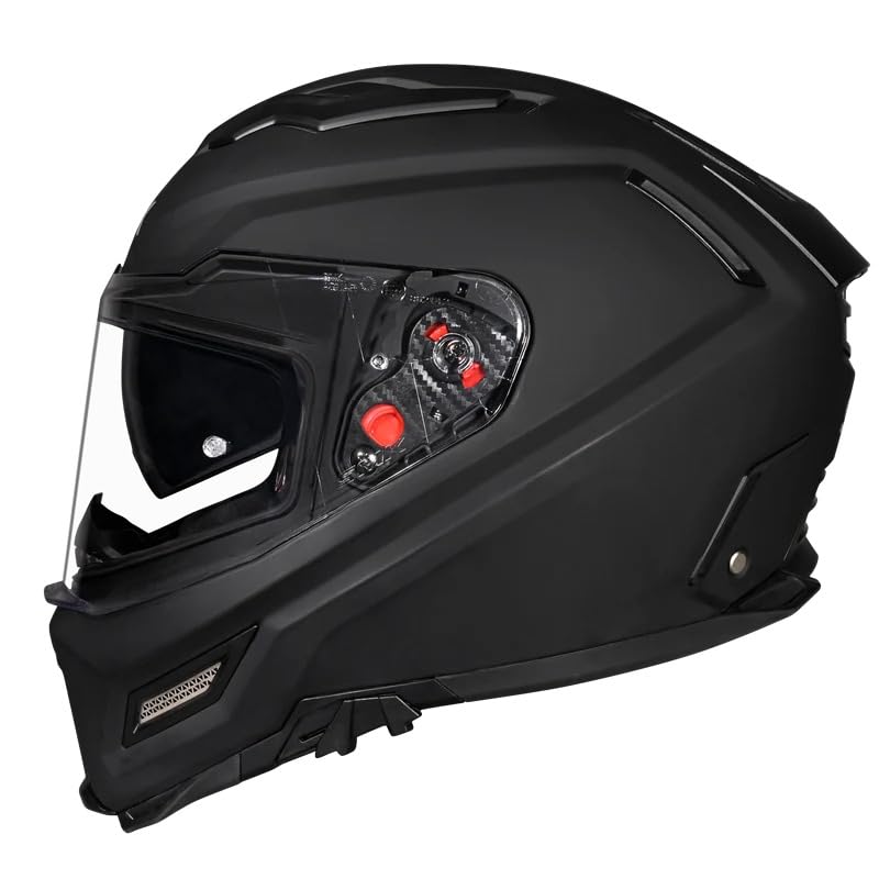 Image of SMK Agnar Full Face Helmet, Dual Visor, Clear Pinlock 70 Ready, ISI , Dot & Ece 22.06 Certified